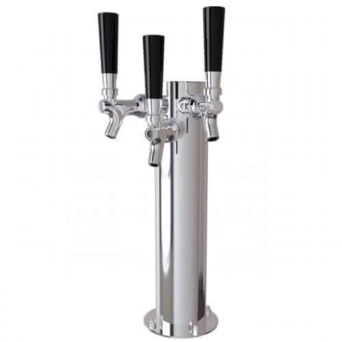 Elevate Your Draft Game with the American Style Cylinder 3, Chrome, Air Tower!