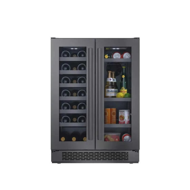 24 Inch Wide 21 Bottle Capacity and 64 Can Capacity Undercounter Wine and Beverage Cooler